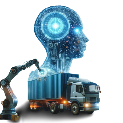 Real-time logistics dashboard or delivery tracking map